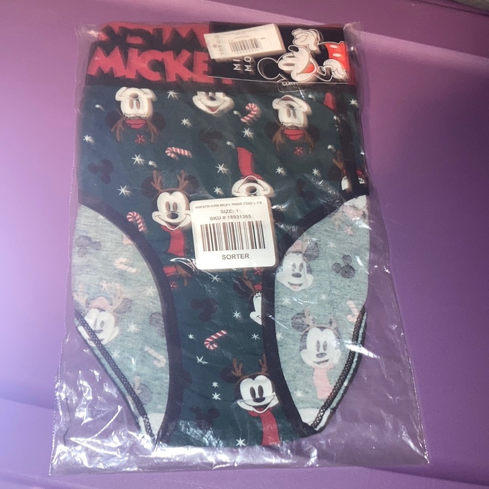 🎄Mickey Mouse Christmas Themed Hipster Panties